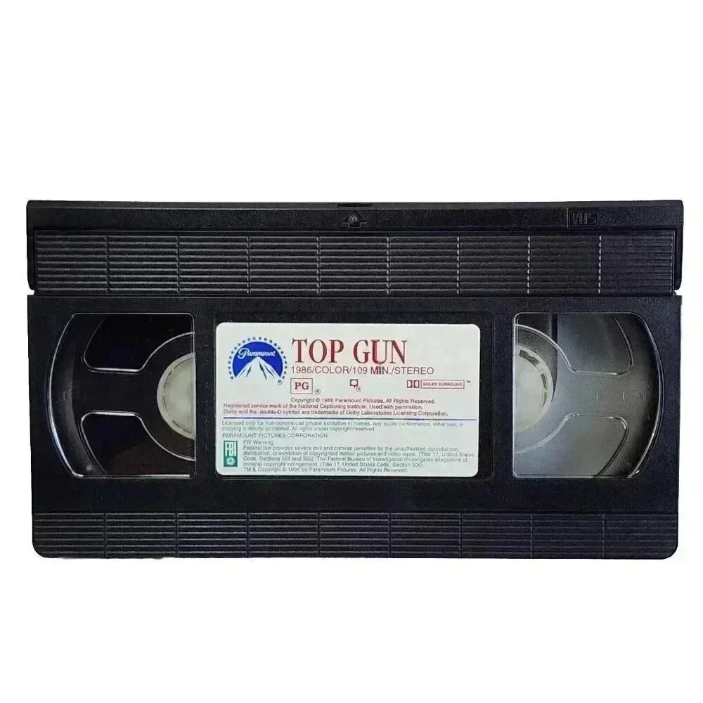 Top Gun (VHS Movie, 1996) Tested. In Sleeve. Starring Tom Cruise
